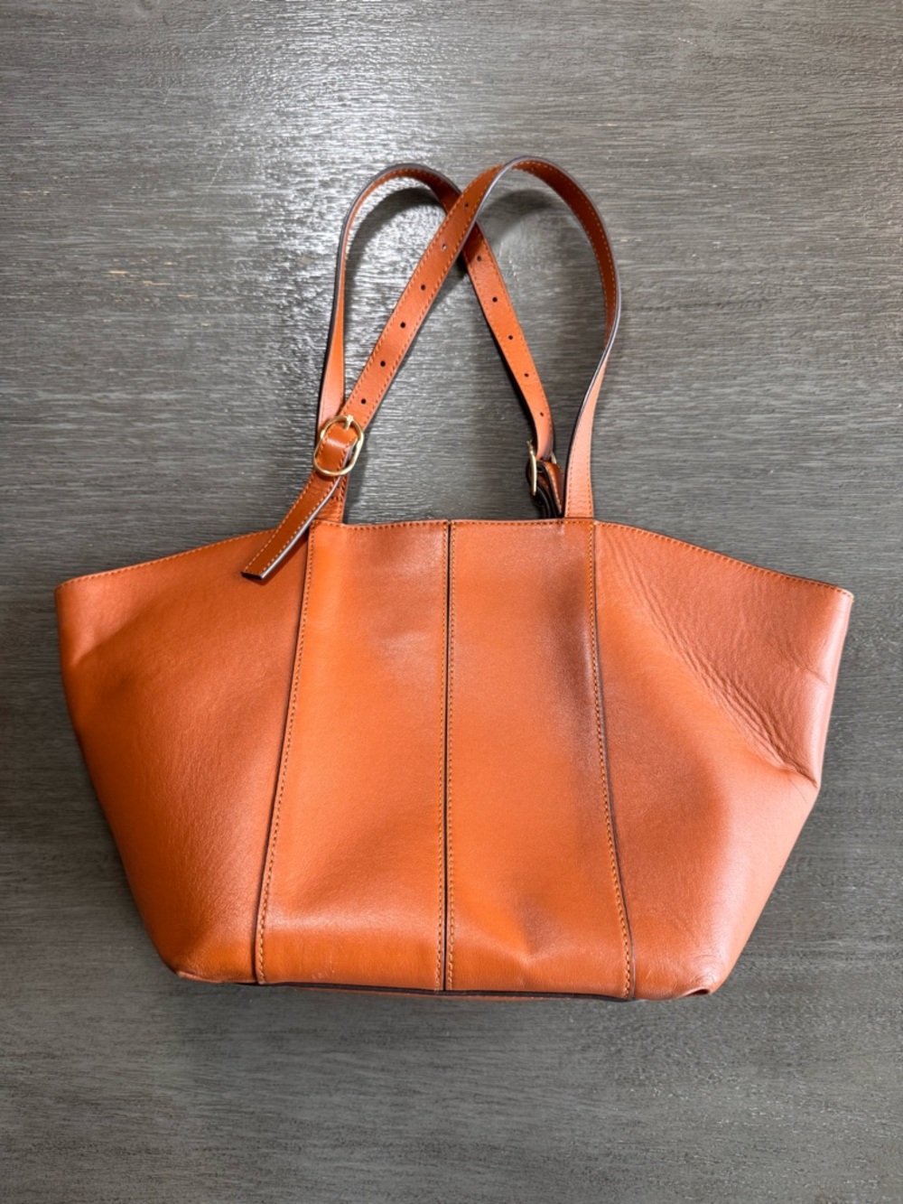 LDT Tatum Tote Bag Purse Brown Leather - Picture 3 of 16